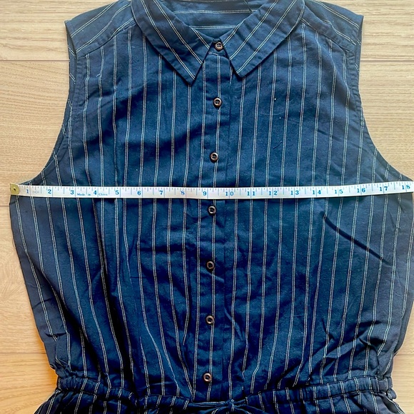 MANGO | WOMEN'S STRIPED ROMPER IN NAVY - Picture 6 of 8